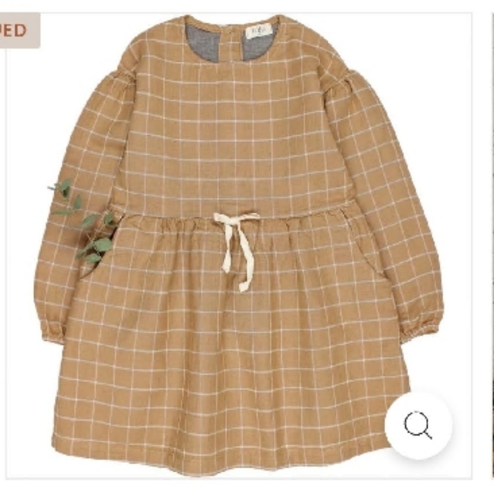 MOVING SALE NWT Buho Check Dress - Check Amber